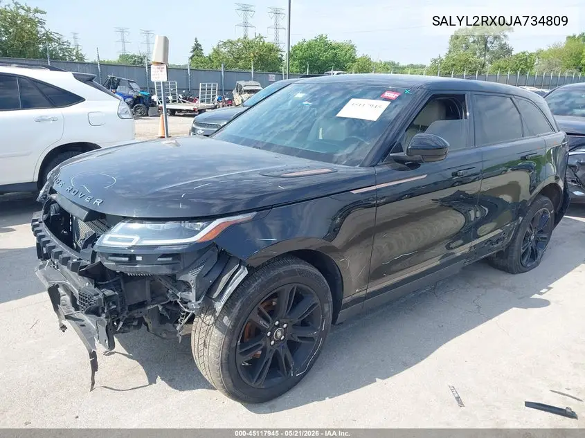 2018 Land Rover Range Rover Velar P250 Se R-Dynamic VIN: SALYL2RX0JA734809 Lot: 45117945