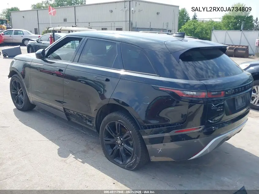 2018 Land Rover Range Rover Velar P250 Se R-Dynamic VIN: SALYL2RX0JA734809 Lot: 45117945
