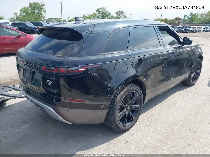 2018 Land Rover Range Rover Velar P250 Se R-Dynamic VIN: SALYL2RX0JA734809 Lot: 45117945