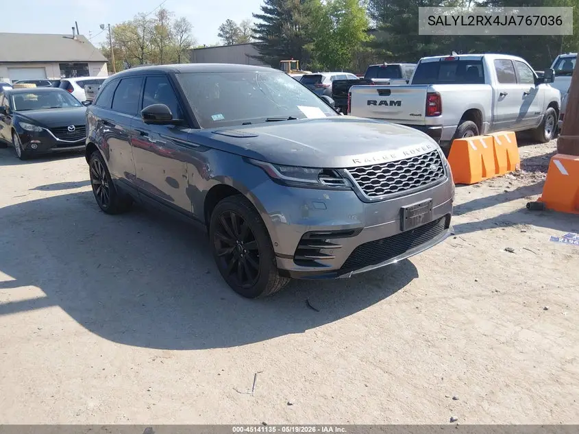 2018 Land Rover Range Rover Velar P250 Se R-Dynamic VIN: SALYL2RX4JA767036 Lot: 45141135