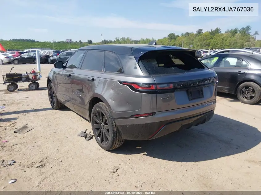 2018 Land Rover Range Rover Velar P250 Se R-Dynamic VIN: SALYL2RX4JA767036 Lot: 45141135
