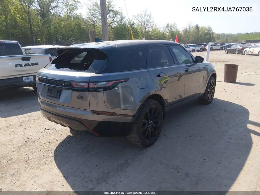 2018 Land Rover Range Rover Velar P250 Se R-Dynamic VIN: SALYL2RX4JA767036 Lot: 45141135