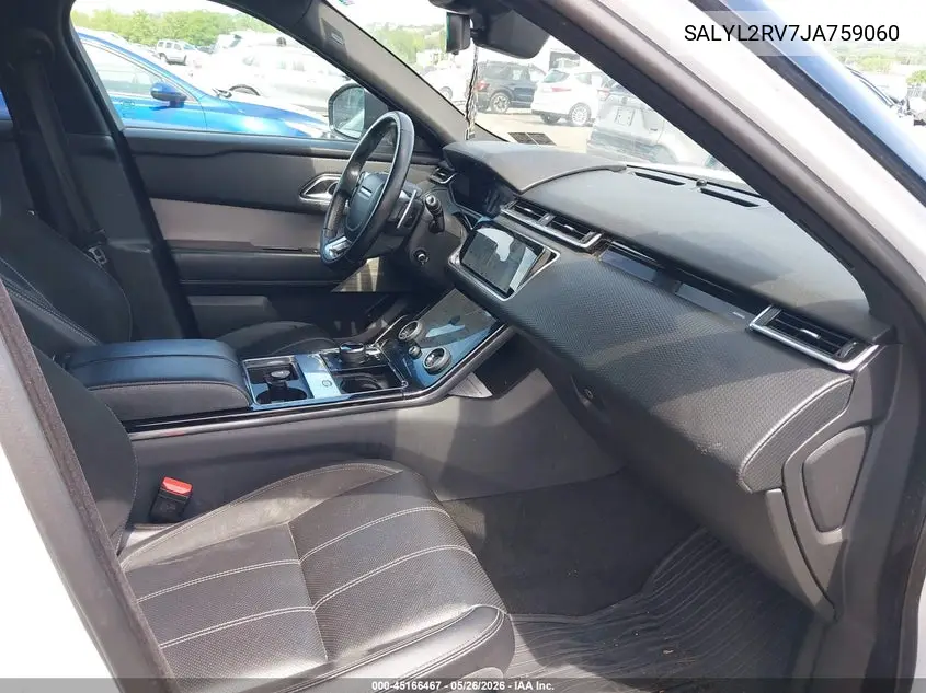 2018 Land Rover Range Rover Velar P380 Se R-Dynamic VIN: SALYL2RV7JA759060 Lot: 45166467