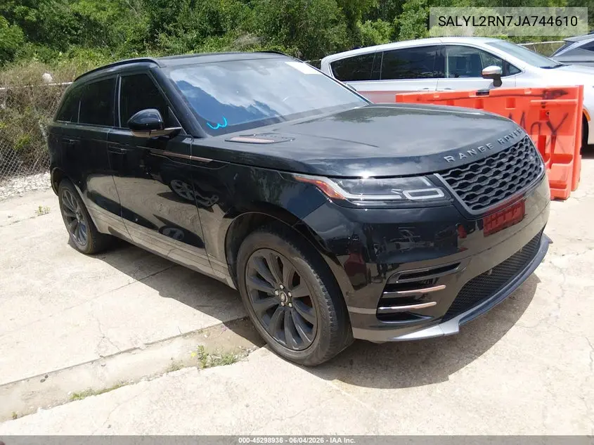 2018 Land Rover Range Rover Velar D180 Se R-Dynamic VIN: SALYL2RN7JA744610 Lot: 45298936