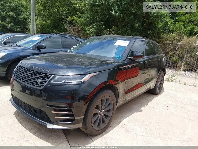 2018 Land Rover Range Rover Velar D180 Se R-Dynamic VIN: SALYL2RN7JA744610 Lot: 45298936