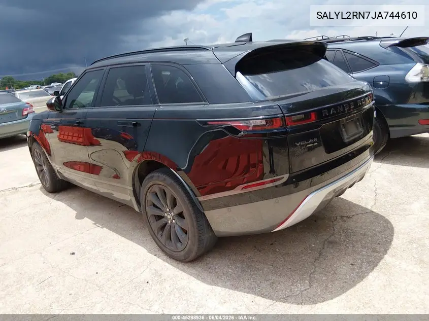 2018 Land Rover Range Rover Velar D180 Se R-Dynamic VIN: SALYL2RN7JA744610 Lot: 45298936
