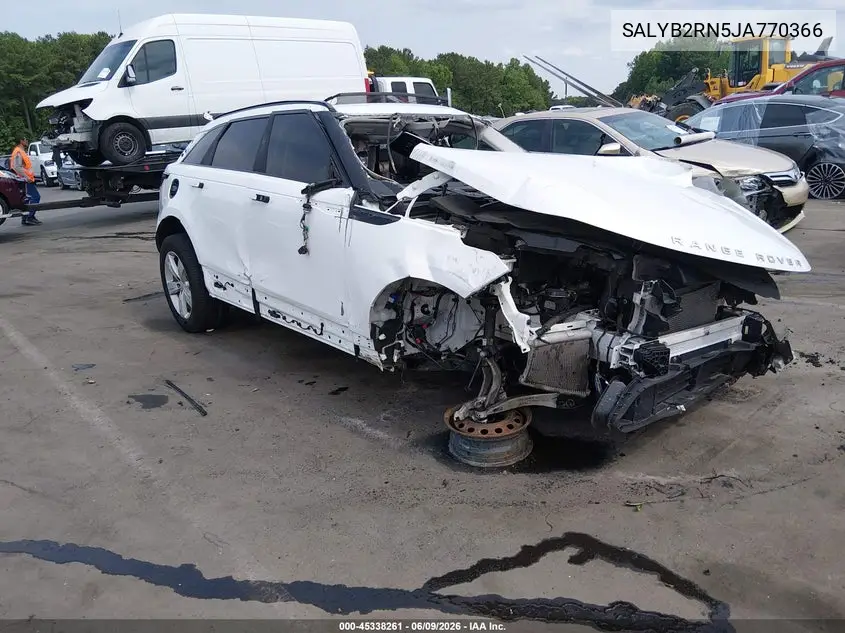 2018 Land Rover Range Rover Velar D180 S VIN: SALYB2RN5JA770366 Lot: 45338261