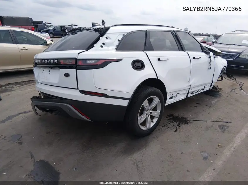 2018 Land Rover Range Rover Velar D180 S VIN: SALYB2RN5JA770366 Lot: 45338261