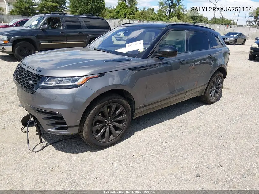 2018 Land Rover Range Rover Velar P250 Se R-Dynamic VIN: SALYL2RXXJA751164 Lot: 45373109