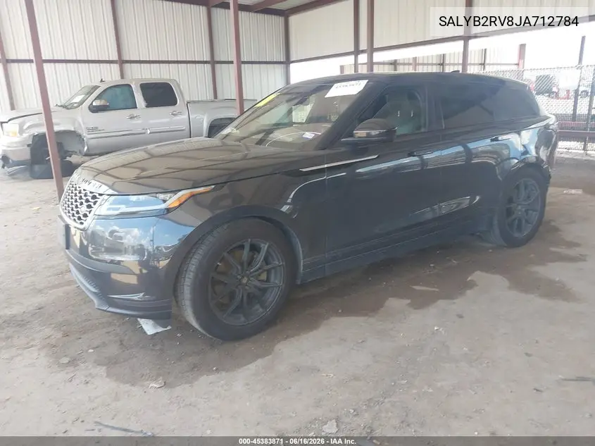 2018 Land Rover Range Rover Velar P380 S VIN: SALYB2RV8JA712784 Lot: 45383871