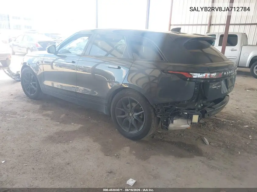 2018 Land Rover Range Rover Velar P380 S VIN: SALYB2RV8JA712784 Lot: 45383871