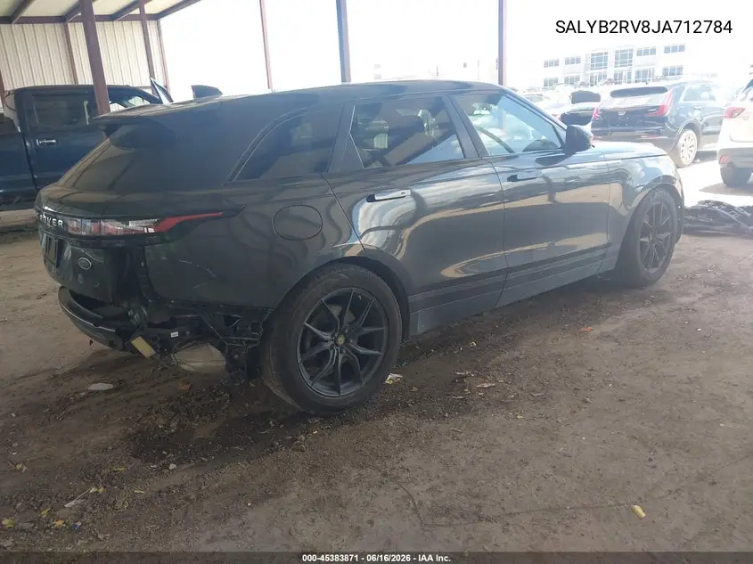 2018 Land Rover Range Rover Velar P380 S VIN: SALYB2RV8JA712784 Lot: 45383871