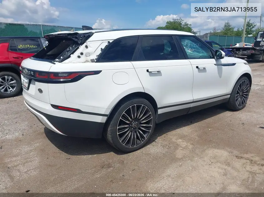 2018 Land Rover Range Rover Velar D180 S VIN: SALYB2RN3JA713955 Lot: 45425300