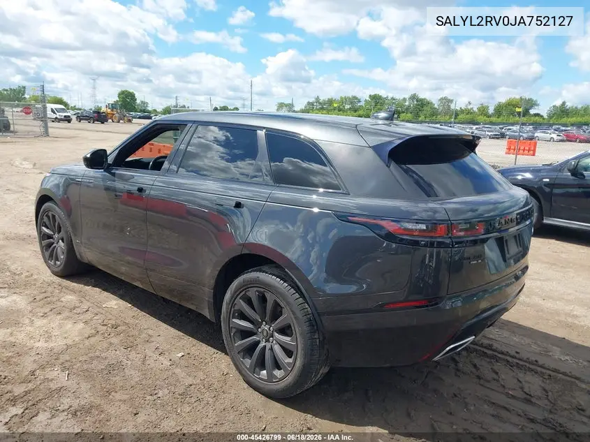 2018 Land Rover Range Rover Velar P380 Se R-Dynamic VIN: SALYL2RV0JA752127 Lot: 45426799