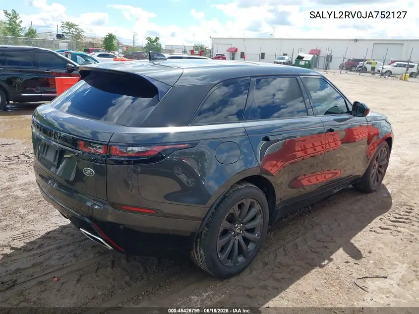 2018 Land Rover Range Rover Velar P380 Se R-Dynamic VIN: SALYL2RV0JA752127 Lot: 45426799