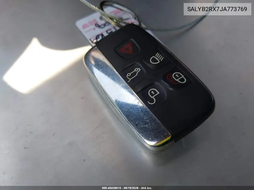 2018 Land Rover Range Rover Velar P250 S VIN: SALYB2RX7JA773769 Lot: 45436015