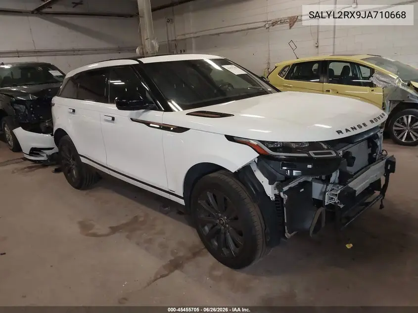 2018 Land Rover Range Rover Velar P250 Se R-Dynamic VIN: SALYL2RX9JA710668 Lot: 45455705
