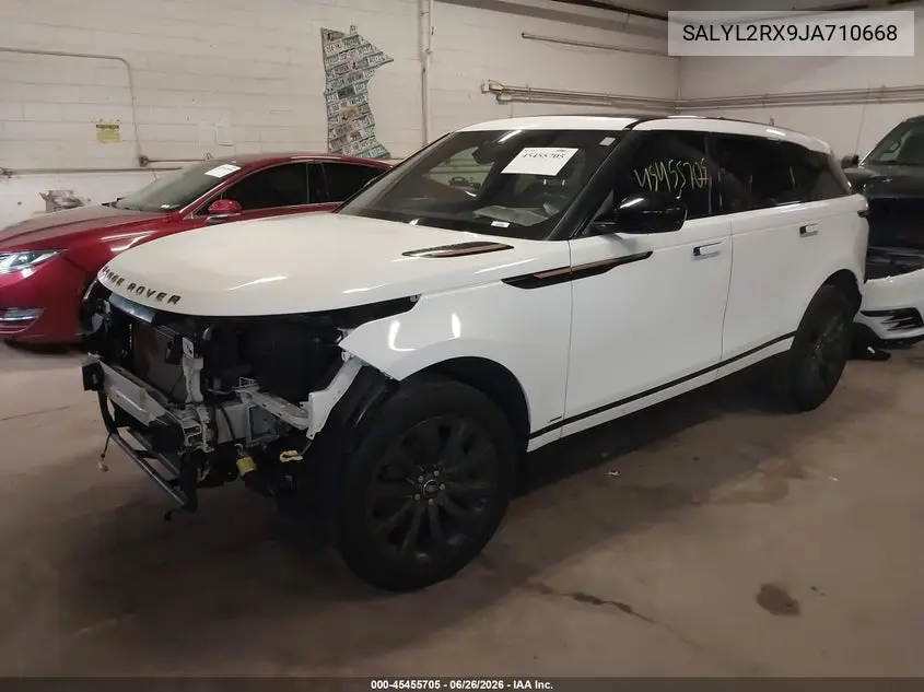2018 Land Rover Range Rover Velar P250 Se R-Dynamic VIN: SALYL2RX9JA710668 Lot: 45455705