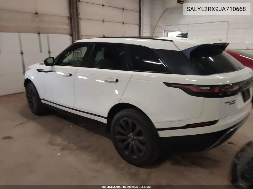 2018 Land Rover Range Rover Velar P250 Se R-Dynamic VIN: SALYL2RX9JA710668 Lot: 45455705