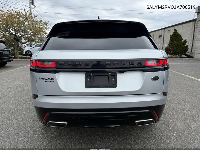2018 Land Rover Range Rover Velar R-Dynamic Hse VIN: SALYM2RV0JA706519 Lot: 45456643