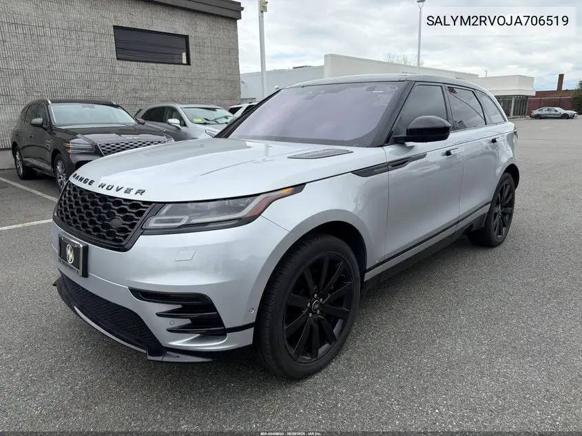 2018 Land Rover Range Rover Velar R-Dynamic Hse VIN: SALYM2RV0JA706519 Lot: 45456643