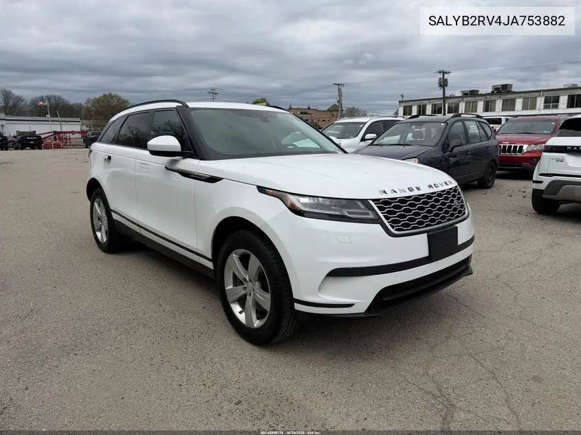 2018 Land Rover Range Rover Velar P380 S VIN: SALYB2RV4JA753882 Lot: 45456778