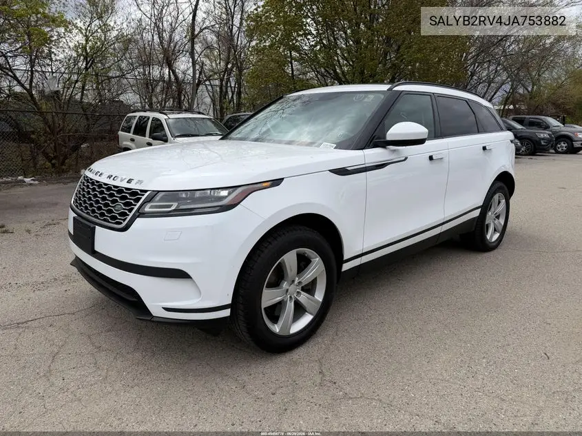 2018 Land Rover Range Rover Velar P380 S VIN: SALYB2RV4JA753882 Lot: 45456778