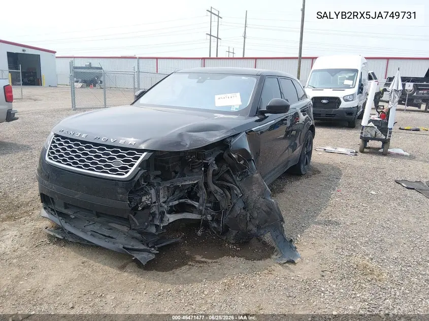 2018 Land Rover Range Rover Velar P250 S VIN: SALYB2RX5JA749731 Lot: 45471477