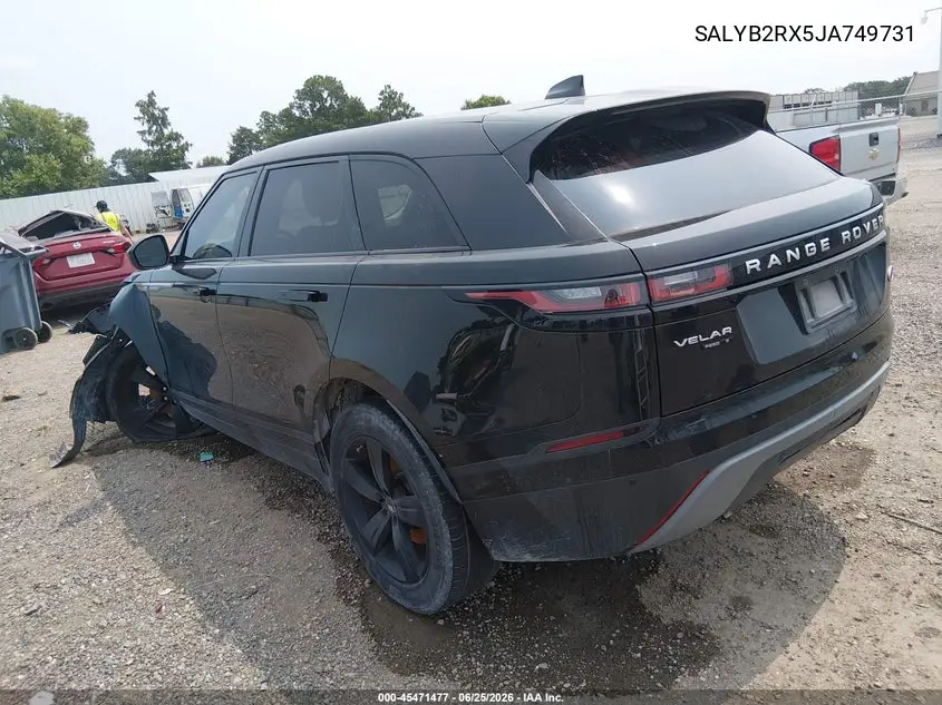 2018 Land Rover Range Rover Velar P250 S VIN: SALYB2RX5JA749731 Lot: 45471477