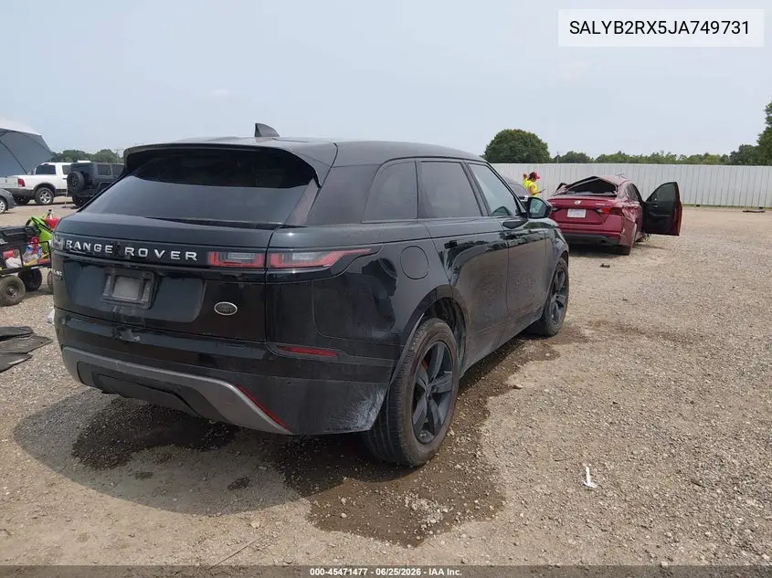2018 Land Rover Range Rover Velar P250 S VIN: SALYB2RX5JA749731 Lot: 45471477