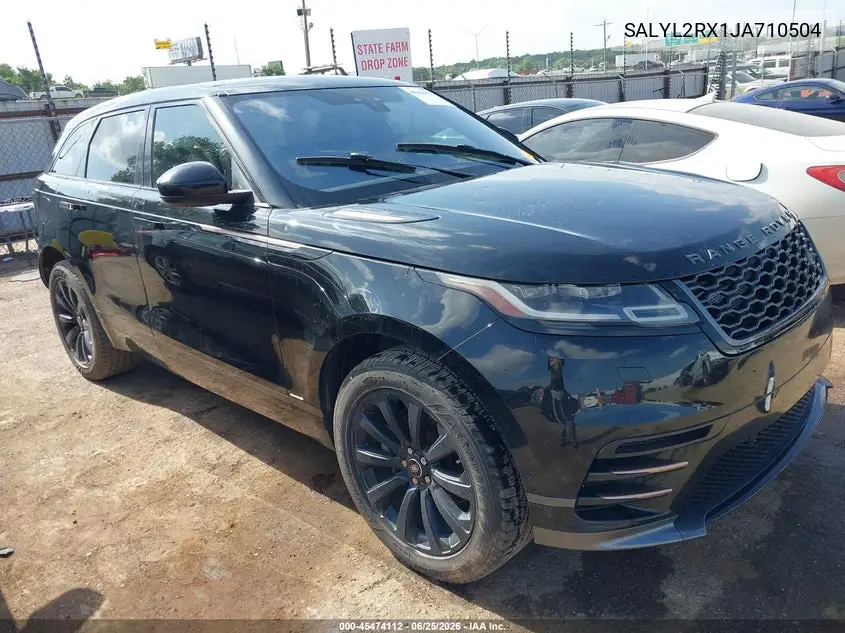2018 Land Rover Range Rover Velar P250 Se R-Dynamic VIN: SALYL2RX1JA710504 Lot: 45474112