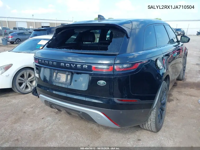 2018 Land Rover Range Rover Velar P250 Se R-Dynamic VIN: SALYL2RX1JA710504 Lot: 45474112