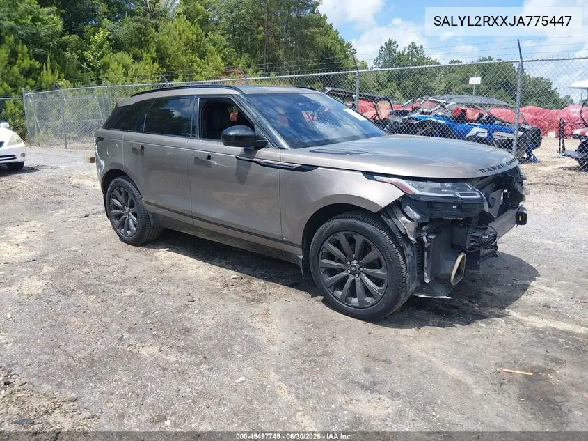 2018 Land Rover Range Rover Velar P250 Se R-Dynamic VIN: SALYL2RXXJA775447 Lot: 45497745