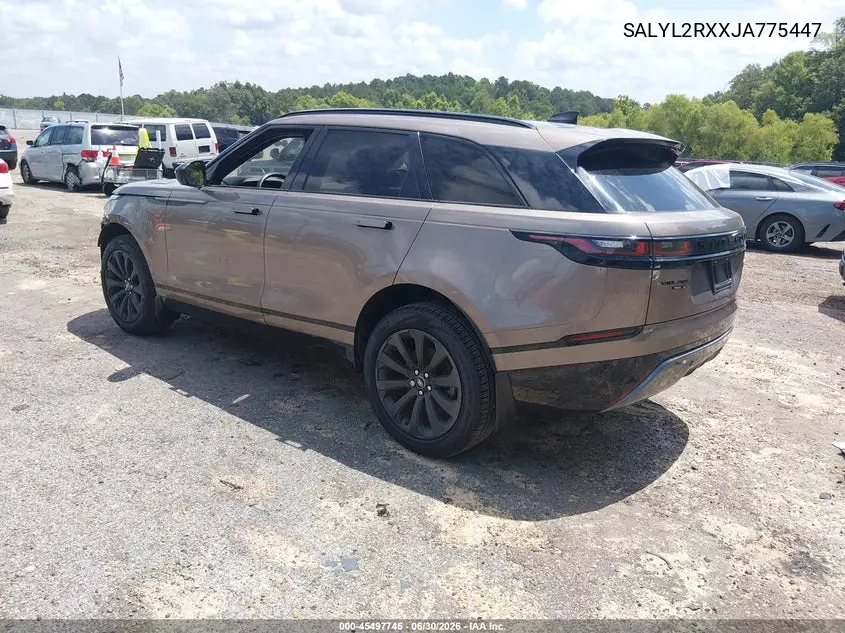 2018 Land Rover Range Rover Velar P250 Se R-Dynamic VIN: SALYL2RXXJA775447 Lot: 45497745