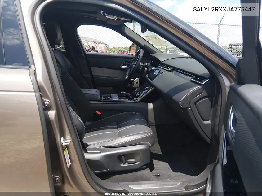 2018 Land Rover Range Rover Velar P250 Se R-Dynamic VIN: SALYL2RXXJA775447 Lot: 45497745