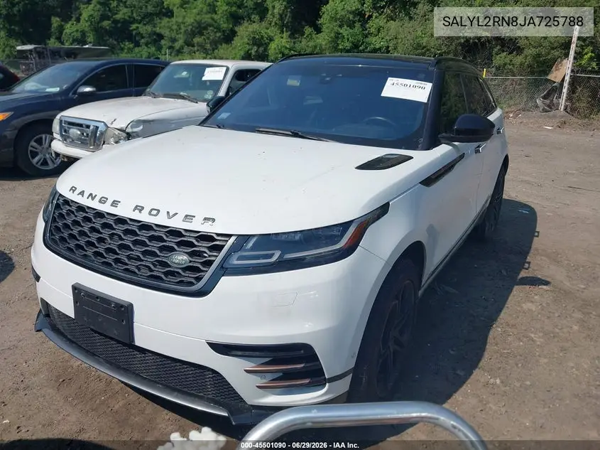 2018 Land Rover Range Rover Velar D180 Se R-Dynamic VIN: SALYL2RN8JA725788 Lot: 45501090