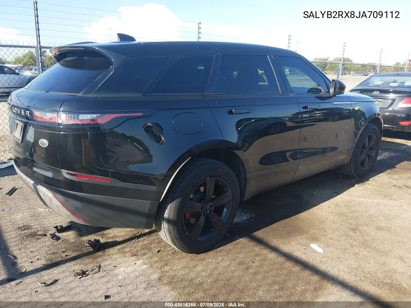 2018 Land Rover Range Rover Velar P250 S VIN: SALYB2RX8JA709112 Lot: 45516366
