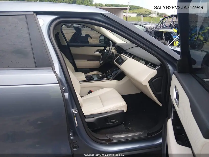 2018 Land Rover Range Rover Velar P380 S VIN: SALYB2RV2JA714949 Lot: 45521877