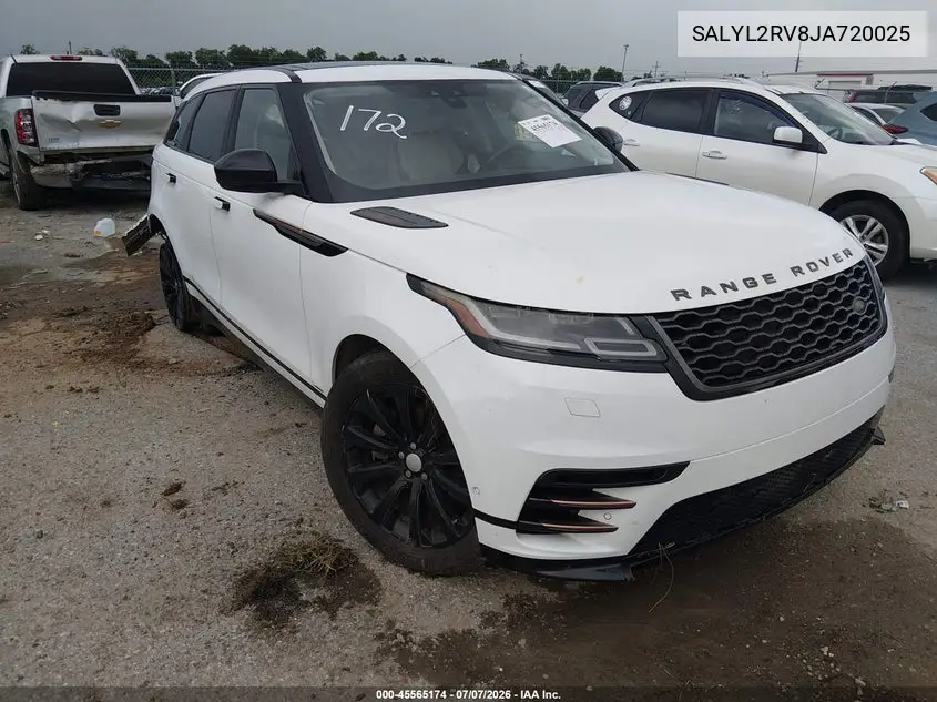 2018 Land Rover Range Rover Velar P380 Se R-Dynamic VIN: SALYL2RV8JA720025 Lot: 45565174