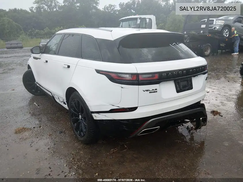 2018 Land Rover Range Rover Velar P380 Se R-Dynamic VIN: SALYL2RV8JA720025 Lot: 45565174