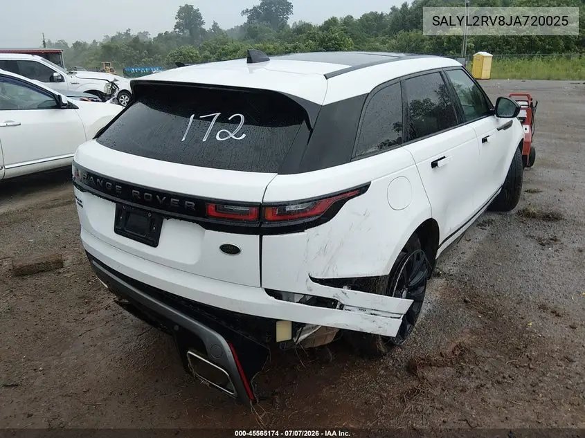 2018 Land Rover Range Rover Velar P380 Se R-Dynamic VIN: SALYL2RV8JA720025 Lot: 45565174