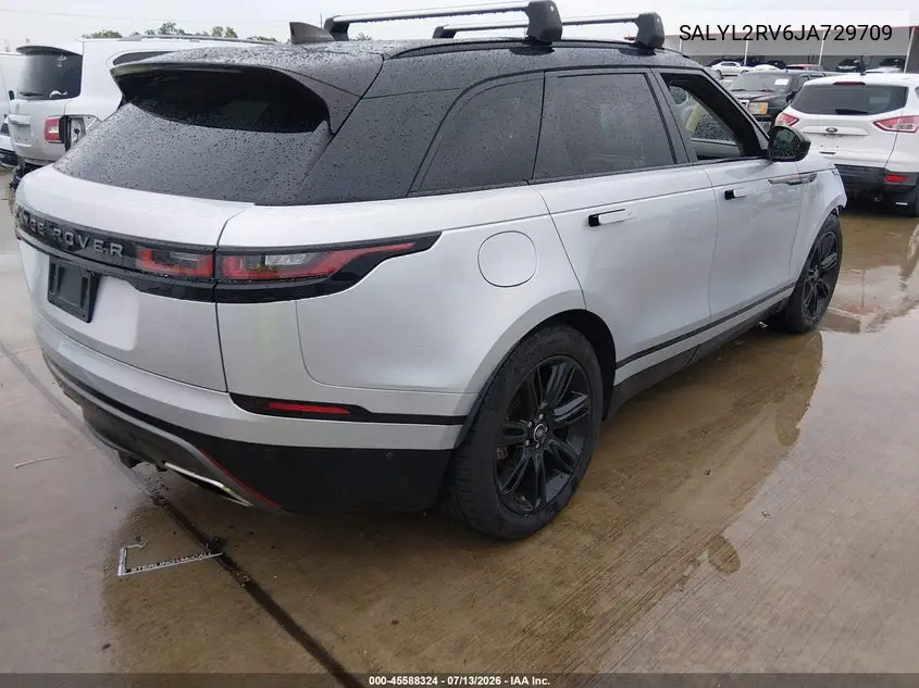 2018 Land Rover Range Rover Velar P380 Se R-Dynamic VIN: SALYL2RV6JA729709 Lot: 45588324