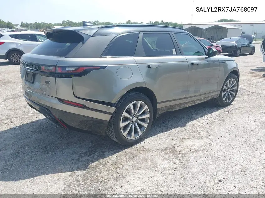 2018 Land Rover Range Rover Velar P250 Se R-Dynamic VIN: SALYL2RX7JA768097 Lot: 45609948