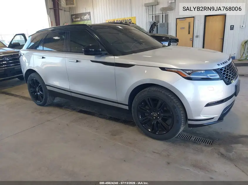 2018 Land Rover Range Rover Velar D180 S VIN: SALYB2RN9JA768006 Lot: 45624240