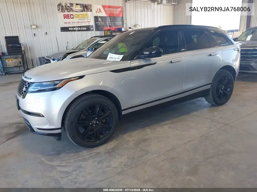 2018 Land Rover Range Rover Velar D180 S VIN: SALYB2RN9JA768006 Lot: 45624240