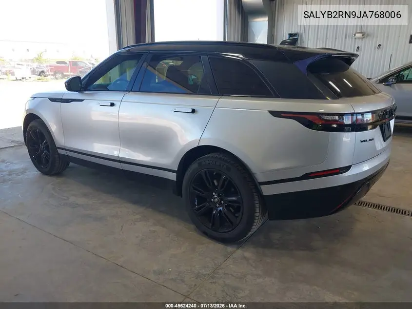 2018 Land Rover Range Rover Velar D180 S VIN: SALYB2RN9JA768006 Lot: 45624240