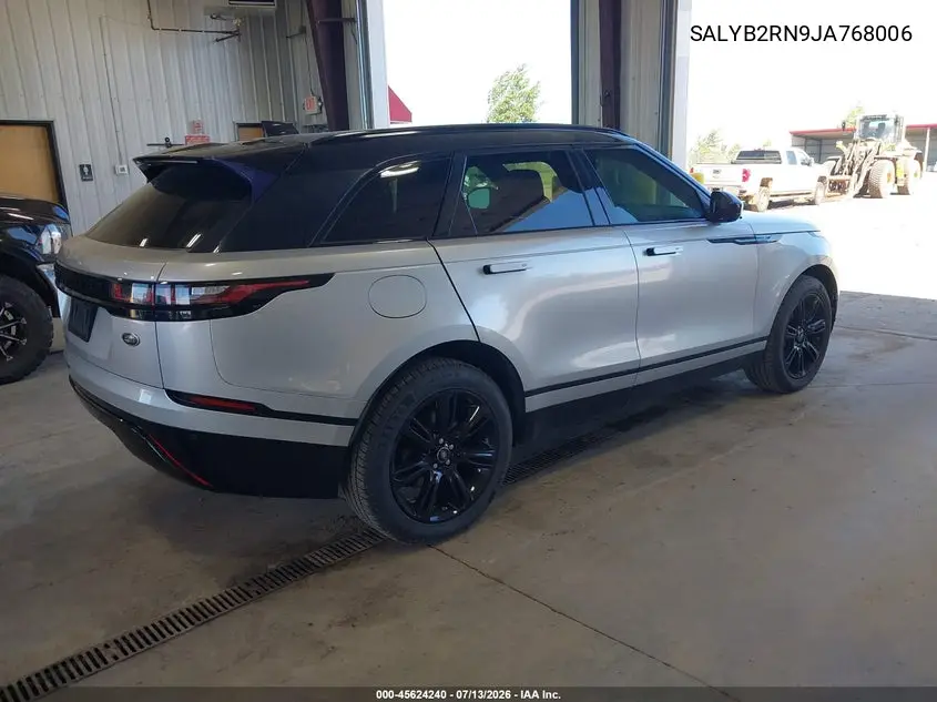 2018 Land Rover Range Rover Velar D180 S VIN: SALYB2RN9JA768006 Lot: 45624240