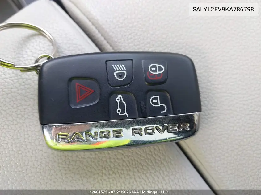 2019 Land Rover Range Rover Velar R-Dynamic Se VIN: SALYL2EV9KA786798 Lot: 12661573