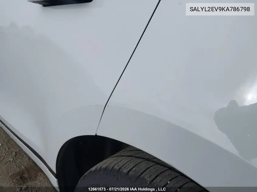 2019 Land Rover Range Rover Velar R-Dynamic Se VIN: SALYL2EV9KA786798 Lot: 12661573
