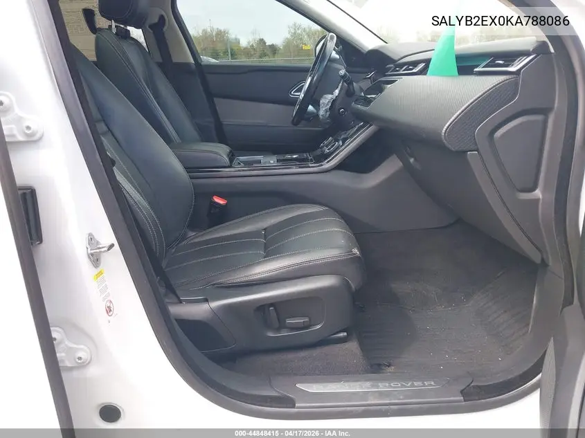 2019 Land Rover Range Rover Velar P250 S VIN: SALYB2EX0KA788086 Lot: 44848415